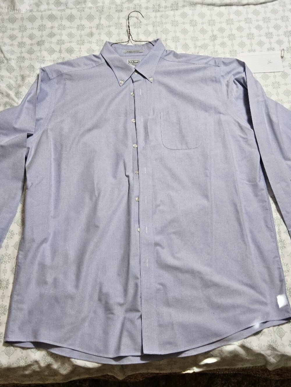 L.L. Bean Men’s Wrinkle Resistant Oxford Cloth Button-Down Shirt - Size 18-36